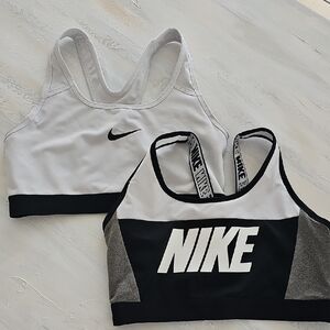 Nike Sports Bras in Black and Gray